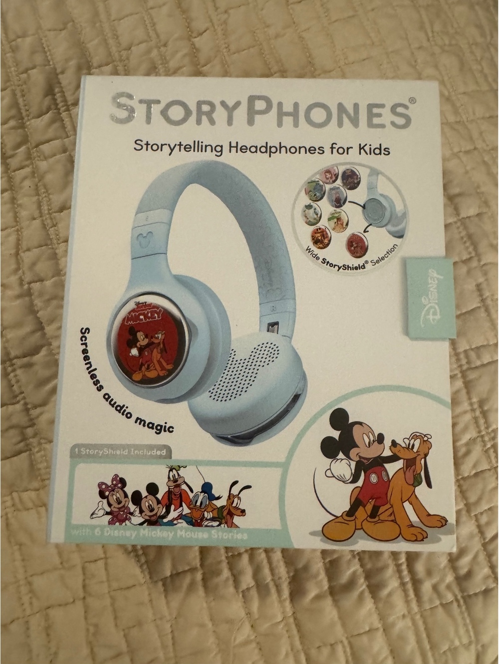 StoryPhones Storytelling Headphones for Kids with Disney Mickey Mouse Stories